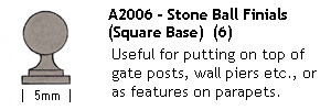 Stone Ball Finials